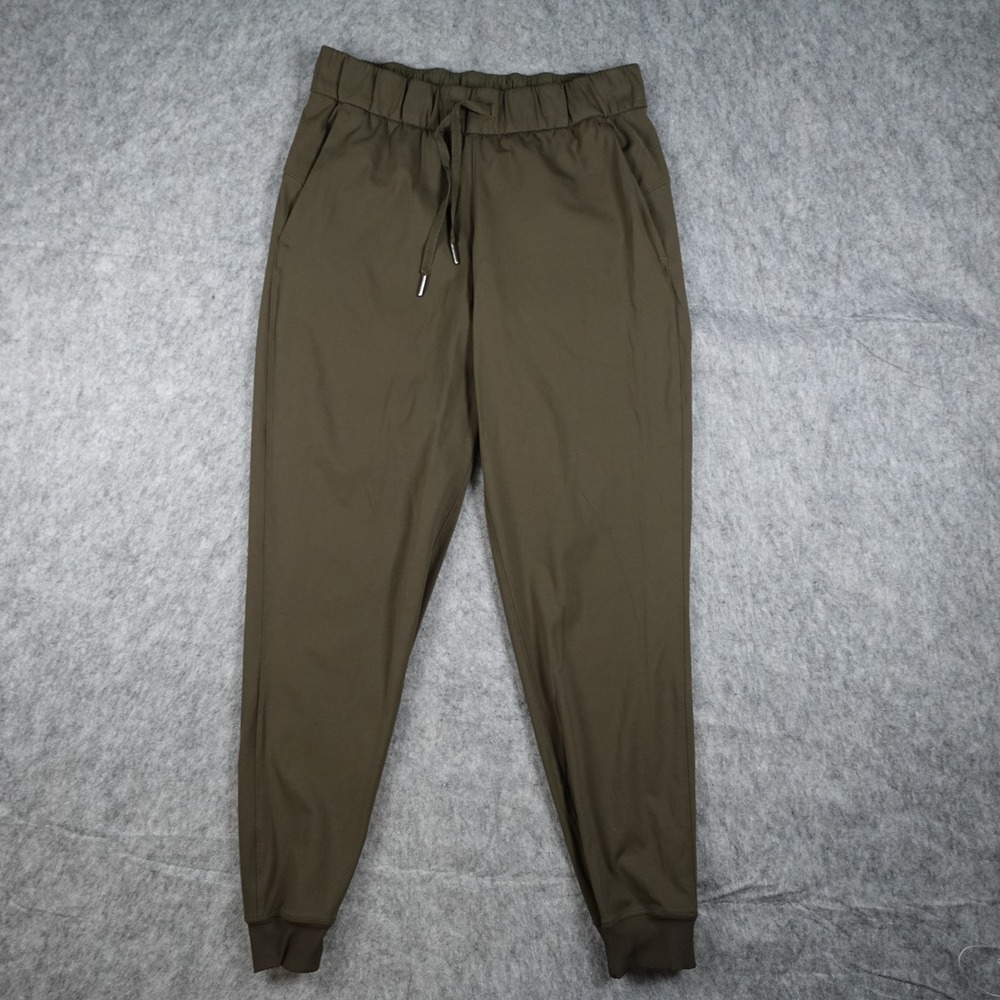 Lululemon‎ Pant Women 6 Green On The Fly Jogger Luxtreme Drawstring Athleisure